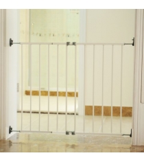 Ворота безопасности белые с креплением в стены Safe and Care металлические 64-99,5 см